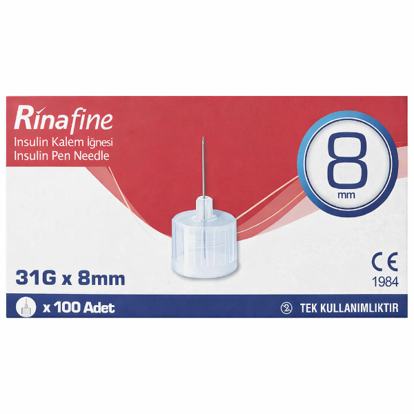Rina Fine İnsülin İğne Ucu 31G 8 mm